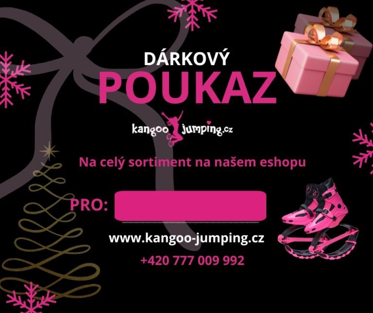 Darčekový poukaz na cvičenie, skákacie topánky a doplnky