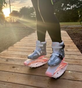 KANGAROO Boots – strieborno-oranžové – 5