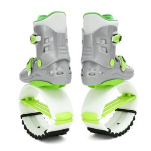 KANGAROO Boots – strieborno-zelené – 4