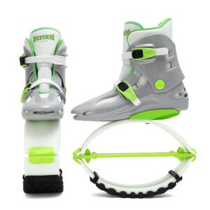 KANGAROO Boots – strieborno-zelené – 5
