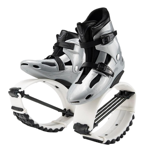 KANGAROO Boots – strieborno-čierne